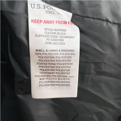 Женская теплая велюровая куртка   U*S Pol*o ASS*N  Экспорт