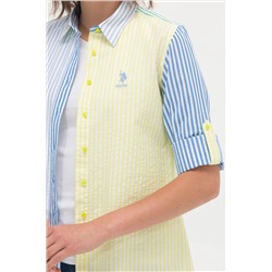 Kadın Neon Sarı Uzun Kollu Gömlek