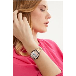 Aqua Di Polo 1987 Unisex Rose Gold Retro Kurukafa Desenli Dijital Kol Saati Apwa065700