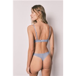 Tanga encaje azul