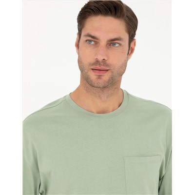 Yeşil Comfort Fit Tişört