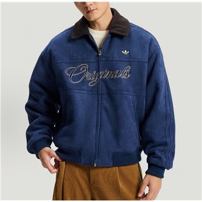 Замшевая куртка-бомбер АДИДА*С