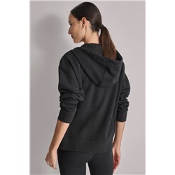 LOGO-EMBELLISHED FLEECE HOODIE