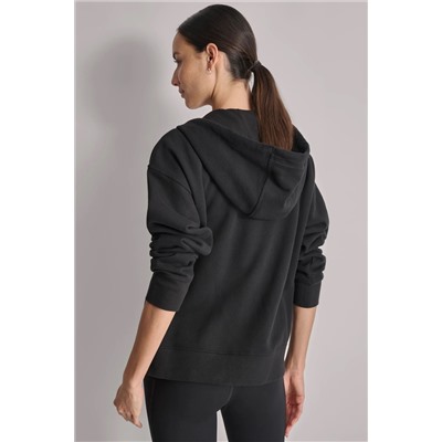 LOGO-EMBELLISHED FLEECE HOODIE