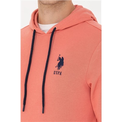 Erkek Somon Kapüşonlu Basic Sweatshirt