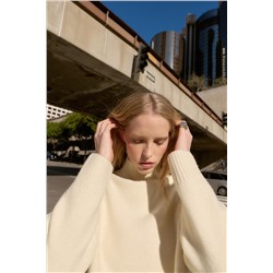 PLAIN KNIT HIGH NECK JUMPER