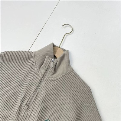 Женский свободный джемпер ЛАЙ*М крупной вязки и с короткой молнией