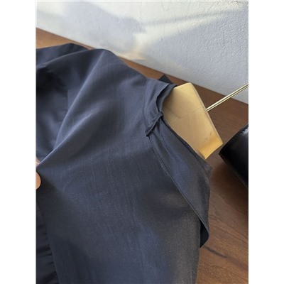 Лёгкая воздушная женская блузка из смесового тенселя  ЗАР*А