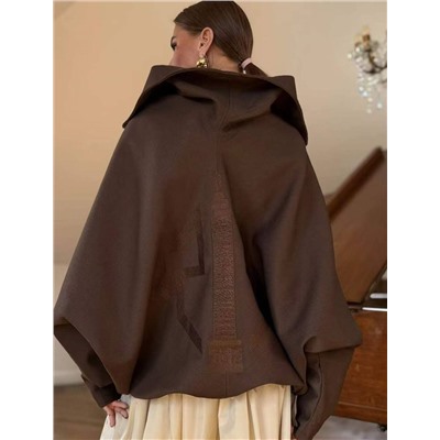 Женское оверсайз пальто с рукавами летучая мышь   Schiaparell*i