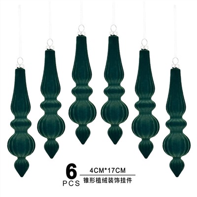 Очень красивые бархатные елочные игрушки