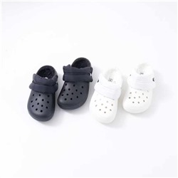 Универсальные утеплённые шлепки CROC*S с джибитсами Экспортный магазин