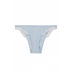 Braga brasileña tira algodón canalé azul