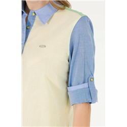 Kadın Neon Sarı Uzun Kollu Gömlek