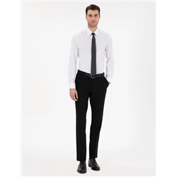 Beyaz Slim Fit Uzun Kollu Basic Gömlek