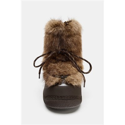 COMBINED FAUX FUR ANKLE BOOTS SKI COLLECTION
