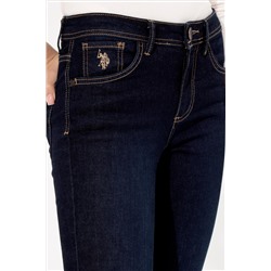 Kadın Koyu Mavi Skinny Fit Jean Pantolon