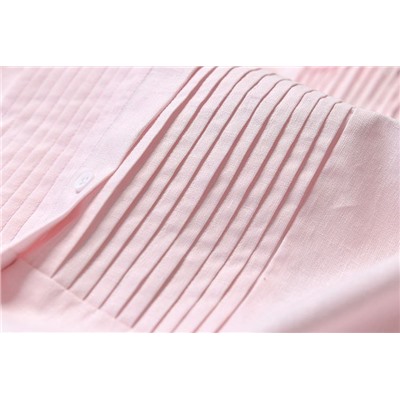 Женское платье рубашка из смесового льна МАНГ*О