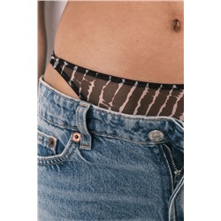 Braga brasileña tul estampado granate