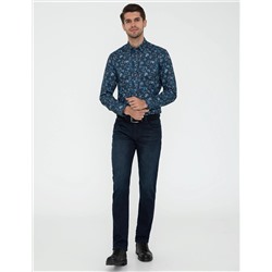 İndigo Regular Fit Uzun Kollu Gömlek