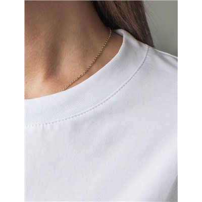 Футболка с принтом свободная из премиального 100% хлопка