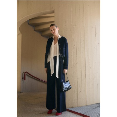 Jeans wideleg bolsillos rinse wash