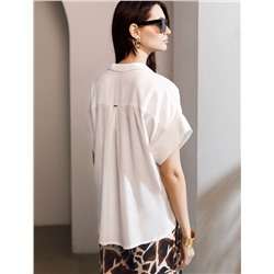 Блузка с коротким рукавом из вискозы с лиоцеллом