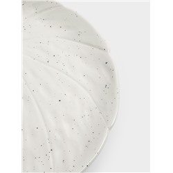 Блюдо, 22 см, керамика, белое, в крапинку, Тыква, Light pumpkin