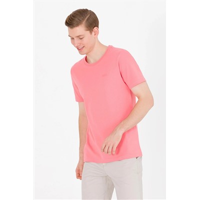 Erkek Somon Basic Bisiklet Yaka Tişört