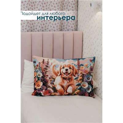 Наволочка 65х45 Роза бежевый