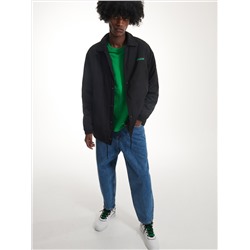 Jacke mit Druckknopfverschluss