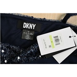 Красивое D-образное платье-трапеция с драпировкой и полу-плечами ДКН*АЙ