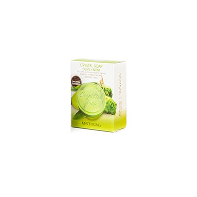 Мягкое органическое мыло с нони и оливковым маслом Crystal Soap от Maithong 70 гр / Maithong Noni Olive Crystal Soap  70 g