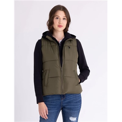 CLASSIC PUFFER VEST WITH ZIP POCKETS
