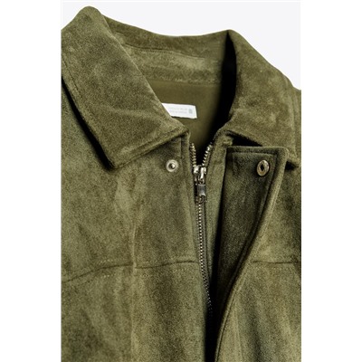 CHAQUETA BOMBER EFECTO ANTE