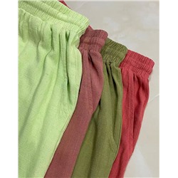 Женские повседневные шорты и смесового льна 🌿  Экспортный магазин