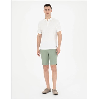 Ekru Slim Fit Tişört