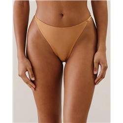 Tanga de microfibra y encaje