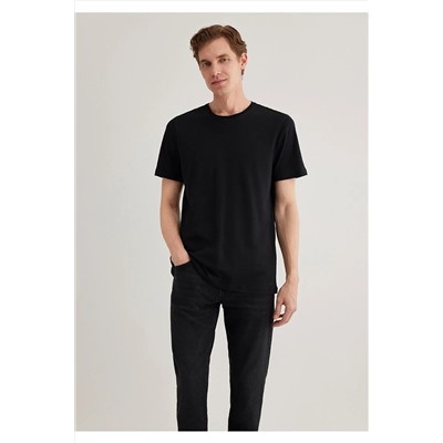 Mavi Siyah Basic Tişört Slim Fit / Dar Kesim 065574-900