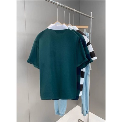 Мужское поло с белым рубашечным воротником  C*&*A  Экспорт