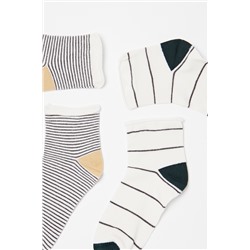 2 pares de calcetines Blanco y negro