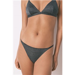 Tanga lurex terciopelo negro