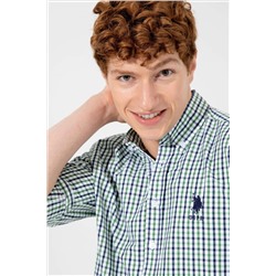 Erkek Yeşil Uzun Kollu Gömlek