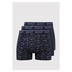 Mavi 3lü Lacivert Boxer 0910612-83097
