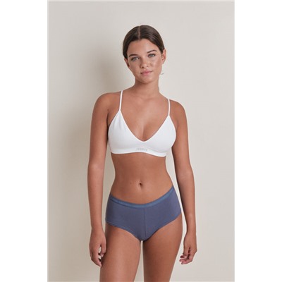 Sujetador seamless triangular blanco