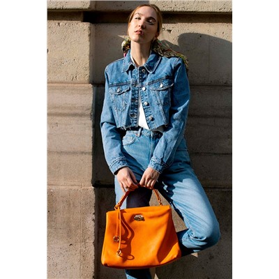 Bolso de piel Dana Naranja