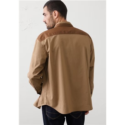 Relaxed-Fit Patchwork Shirt