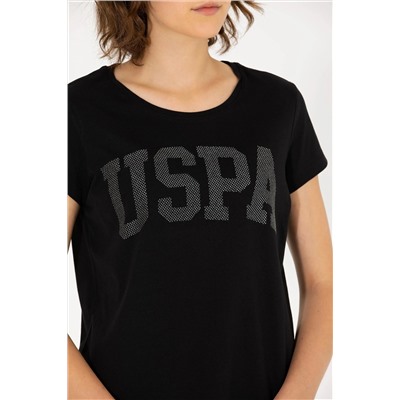 Kadın Siyah Bisiklet Yaka Basic Tişört