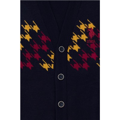 Erkek Çocuk Lacivert V - Yaka Triko Hırka