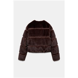 SHORT FAUX FUR COAT HEIQ XREFLEX™ SKI COLLECTION
