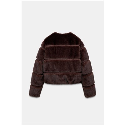 SHORT FAUX FUR COAT HEIQ XREFLEX™ SKI COLLECTION